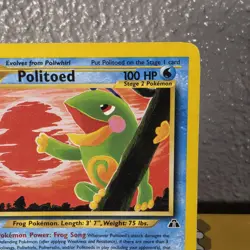 Politoed 27/75 Rare – Neo Discovery 2001 WOTC Pokemon TCG Card LP Non Holo - Image 5