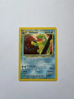 Politoed 8/75 Neo Discovery 2001 Holo Rare Unlimited Pokemon Card Vintage - Image 1