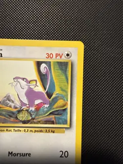 1999 Pokemon FRENCH 1st Edition Base Set Rattata 61/102 - Image 3