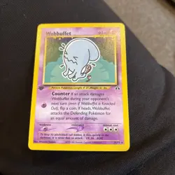 Pokemon Card Wobbuffet 35/75 1st Edition Non Holo Rare Neo Discovery WOTC NM - Image 2