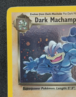 Pokemon TCG Dark Machamp 10/82 - Team Rocket Holo Rare Card with SWIRL - NM - Image 3