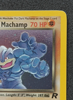 Pokemon TCG Dark Machamp 10/82 - Team Rocket Holo Rare Card with SWIRL - NM - Image 4