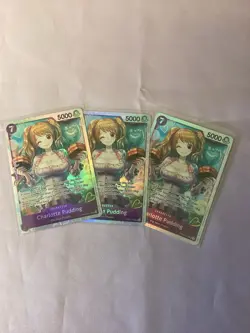 One Piece TCG Charlotte Pudding PRB02-010 SR X3 - Image 1