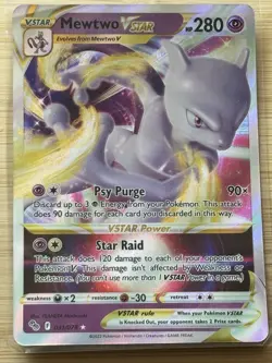 Pokemon TCG Mewtwo VSTAR 031/078 Holo Ultra Rare Pokemon GO NM/MT - Image 1