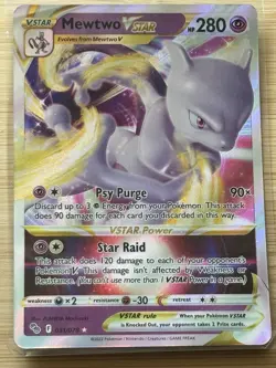 Pokemon TCG Mewtwo VSTAR 031/078 Holo Ultra Rare Pokemon GO NM/MT - Image 2
