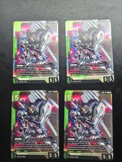 PLAYSET Gundam Card Game GD05-017 Nu Gundam LR Legend Rare Freedom Ascension - Image 1