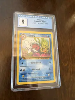 1999 Pokemon Jungle 1st Edition #46 - Seaking CGC MINT 9 - Image 1