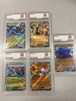 Pokemon TGC Graded mint 10 Card Lot of 5 cards slabs - Image 1