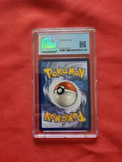 Pokemon: Vaporeon Hidden Fates Holo Rare #18 PINCHED LAYER ERROR CARD CGC 9 -C48 - Image 2