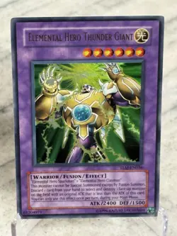 Yugioh Elemental Hero Thunder Giant TLM-EN036 Ultra Rare LP - Image 1