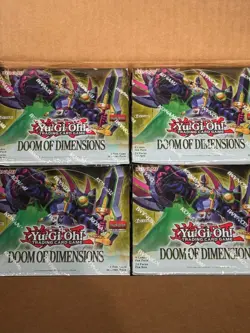 YuGiOh! Doom of Dimensions - Booster Box Factory Sealed 1st Edition - 24 Packs - Image 2