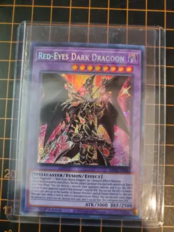 RED-EYES DARK DRAGOON MP22-EN264 Prismatic Secret Rare YuGiOh NM With Top Loader - Image 1