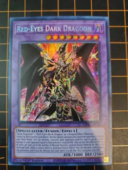 RED-EYES DARK DRAGOON MP22-EN264 Prismatic Secret Rare YuGiOh NM With Top Loader - Image 2