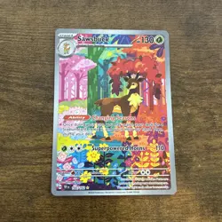 Pokemon TCG Sawsbuck Scarlet & Violet Temporal Forces Holo Card 166/162 - Image 1