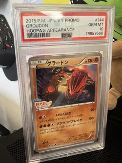PSA 10 2015 POKEMON TCG JAPANESE XY-P XY PROMOS #144 GROUDON HOLO - Image 2