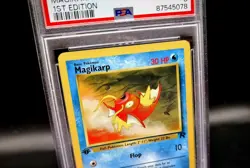 📈 PSA Graded 8 🥇 1st Edition Magikarp 2000 Team Rocket 47/82 Pokemon Card - Image 3