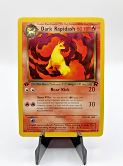 2000 Pokemon Team Rocket Dark Rapidash 44/82 1st Edition Uncommon WOTC Vintage - Image 1