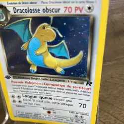 2000 Pokemon FRENCH 1st Edition Rocket Dracolosse obscur Holo 5/82 - Image 3