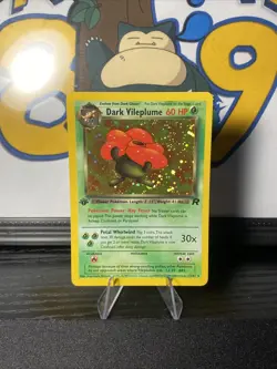 Dark Vileplume 13/82 Pokemon TCG Team Rocket 1st Edition Holo Rare Vintage 2000 - Image 3