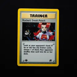 Rocket's Sneak Attack 1st Edition 16/82 NM Team Rocket Holo Rare Pokemon 2000 - Image 1