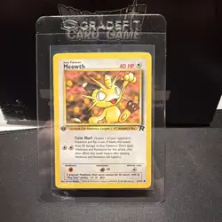 Pokemon TCG: Meowth 62/84 - 2000 Pokemon Team Rocket - WOTC- 1ST EDITION - NM/M - Image 1