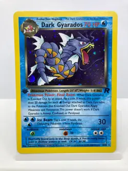 Pokemon Dark Gyarados 8/82 Team Rocket 1st Edition Holo 2000 AU Seller - Image 2