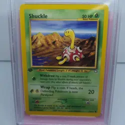 PSA 9 Pokemon TCG 1st edition Neo Genesis Shuckle 2000 72/111 Mint Grade English - Image 2