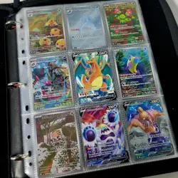 Huge Binder Collection Lot of 170+ Pokemon Cards Mixed EX SV Holo Full Art LP/NM - Image 1