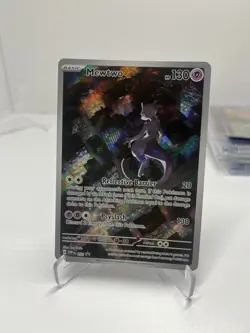 Pokemon TCG Scarlet & Violet Mewtwo SVP 052 Black Star Promo Card NM - Image 1