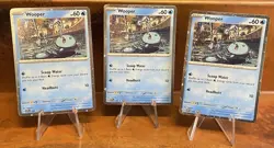 Wooper SVP155 Black Star Promo Cosmos Holo Pokemon Surging Sparks (3 Cards) NM - Image 1