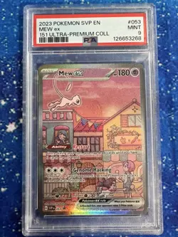 2023 POKEMON SVP EN-SV 151 ULTRA PREMIUM COLLECTION MEW EX #053 PSA 9 Mint - Image 1