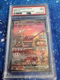 2023 POKEMON SVP EN-SV 151 ULTRA PREMIUM COLLECTION MEW EX #053 PSA 9 Mint - Image 3