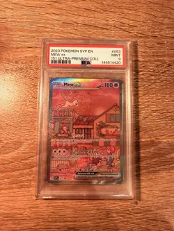 2023 POKEMON SVP EN-SV BLACK STAR PROMO 151 ULTRA-PREM COLL #053 MEW EX PSA 9 - Image 1