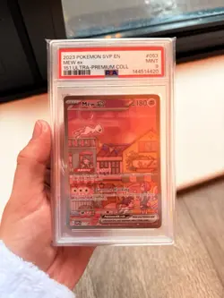 2023 POKEMON SVP EN-SV BLACK STAR PROMO 151 ULTRA-PREM COLL #053 MEW EX PSA 9 - Image 4