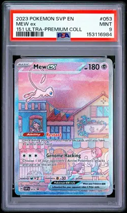 Pokemon SV Promo EN MEW Ex 151 Ultra-Premium Coll #053 PSA 9 - Image 1