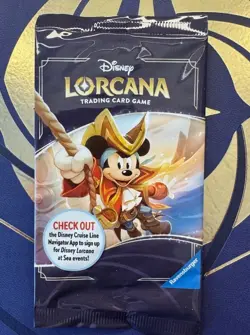DCL Treasure Exclusive Promo Lorcana Mickey Mouse Pirate Captain Card Sealed - Image 1