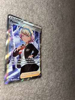 Peonia - 196/198 - Full Art Ultra Rare Chilling Reign - Pokemon Card - NM - Image 2