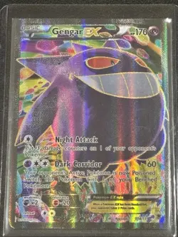 Pokemon Gengar EX Full Art Holo Ultra Rare Card XY-Phantom Forces 114/119 - Image 2