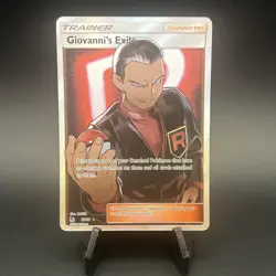 Giovanni's Exile 67/68 Hidden Fates Pokemon Card Ultra Rare Holo Near Mint - Image 1