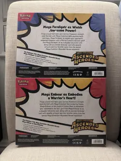 Pokemon TCG Ascended Heroes Mega Feraligatr ex & Mega Emboar ex Promo 2 Box - Image 2
