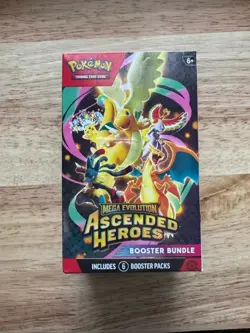 Pokemon TCG: Mega Evolution-Ascended Heroes Booster Bundle (6 Packs) NEW SEALED - Image 1