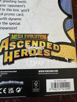 Pokemon Mega Evolution Ascended Heroes Feraligatr Mega EX Box Sealed box scuff - Image 2