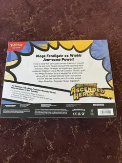 Pokemon Mega Evolution Ascended Heroes Feraligatr Mega EX Box Sealed box scuff - Image 3