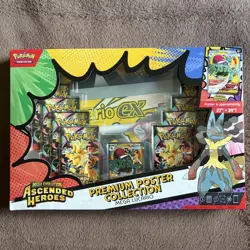 Pokemon TCG: Ascended Heroes Premium Poster Collection: Mega Lucario - SEALED - Image 1