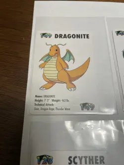 1998 KFC Pokemon Mini Cards Lot Charizard Snorlax Pikachu Dragonite + More LP - Image 3