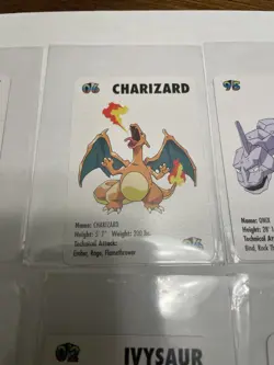 1998 KFC Pokemon Mini Cards Lot Charizard Snorlax Pikachu Dragonite + More LP - Image 5
