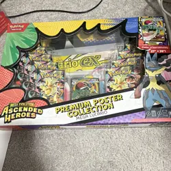 Pokemon TCG Mega Evolution Ascended Heroes Mega Lucario Premium Box #damagedbox - Image 1