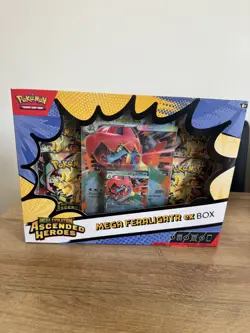Pokemon TCG - Mega Evolution Ascended Heroes Feraligatr Mega EX Box New & Sealed - Image 1