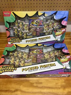 Pokemon TCG: Ascended Heroes Focused Fighters Premium Collection Box (2 In Hand) - Image 1