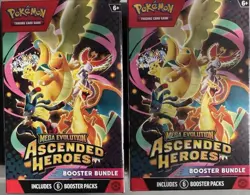 Pokemon TCG Mega Evolution Ascended Heroes Booster Bundles Sealed! Lot Of 2! - Image 1